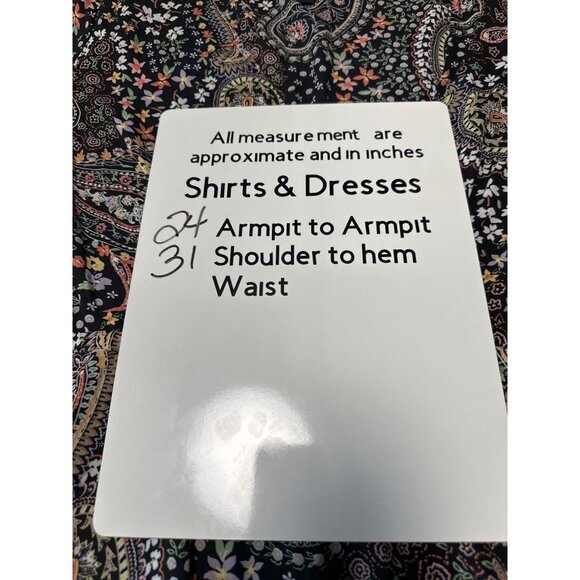 Torrid Paisley & Floral Print Black Faux Wrap Blouse With Flutter Sleeves Sz 3X - Picture 11 of 11